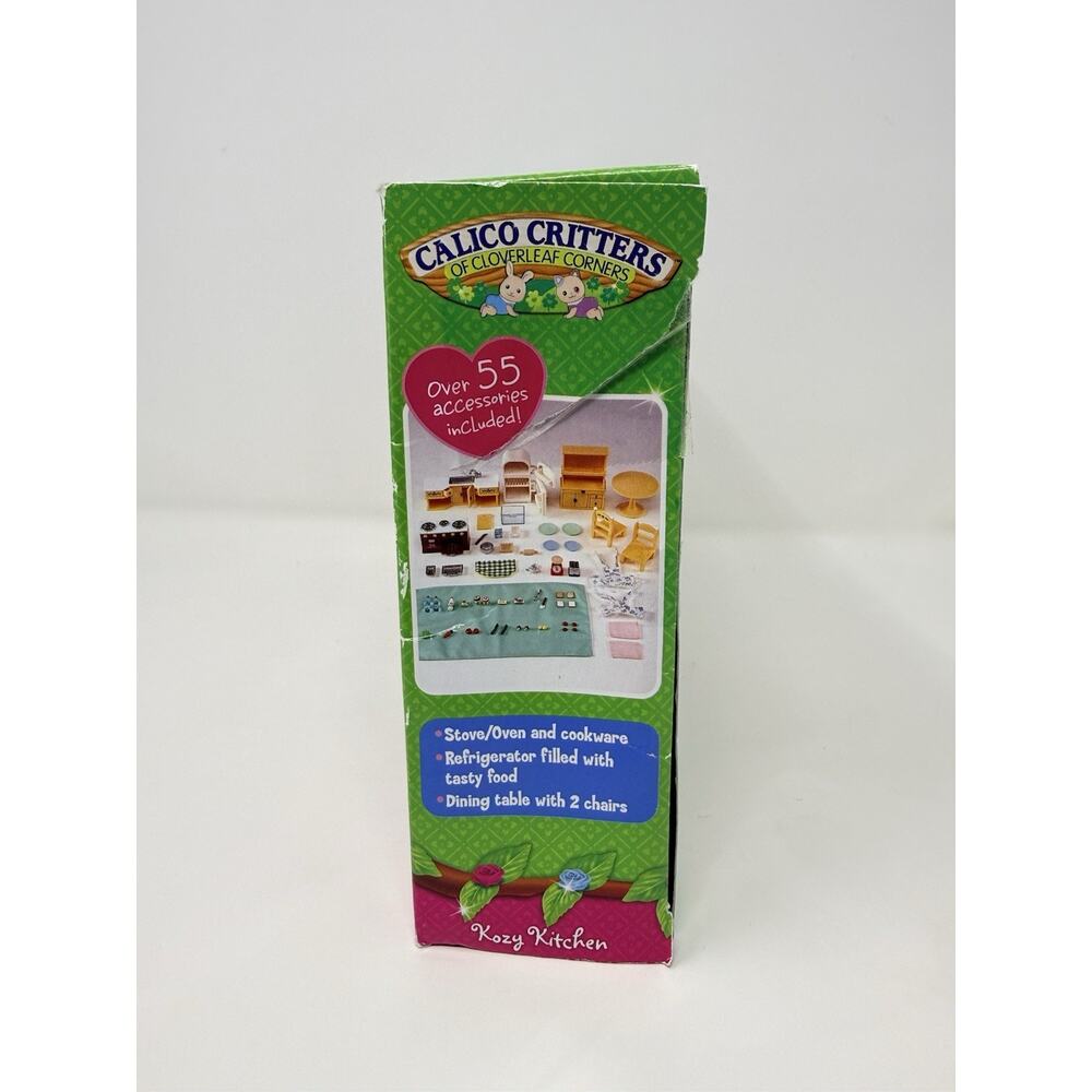 Calico Critters Kozy Kitchen Set 55 Pieces Epoch Boxed Incomplete - Picture 2 of 8